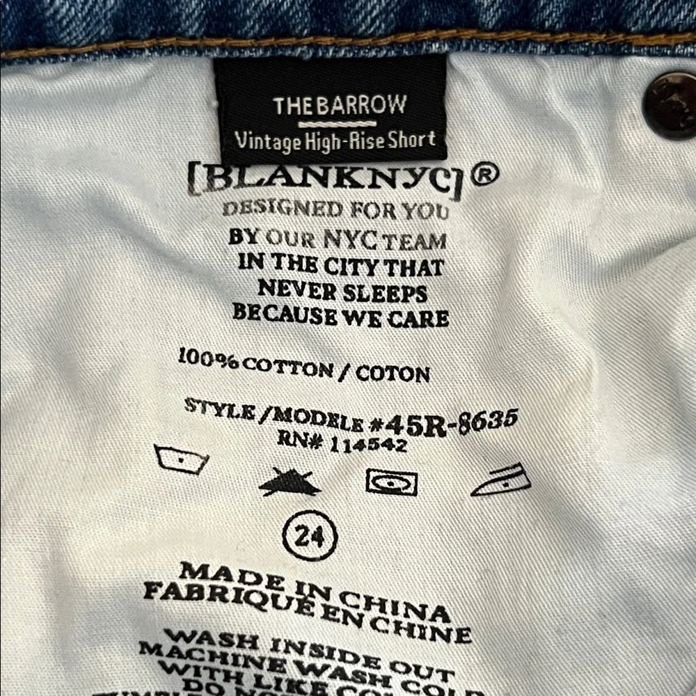 BlankNYC The Barrow Short 24 Vintage High Rise Distressed Festival Shorts Boho‎
